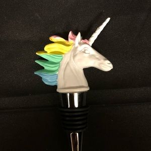 Rainbow Unicorn Wine Stopper New